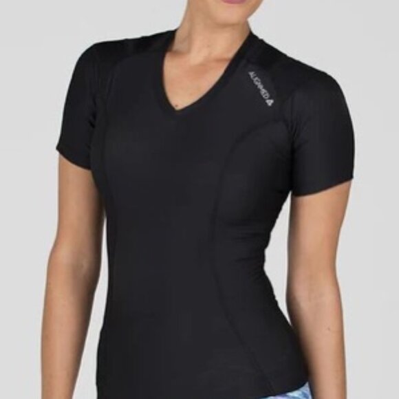 NEW Alignmed Posture Shirt Pullover Med Black Postural Fitness Neuroband® tech - Picture 1 of 8